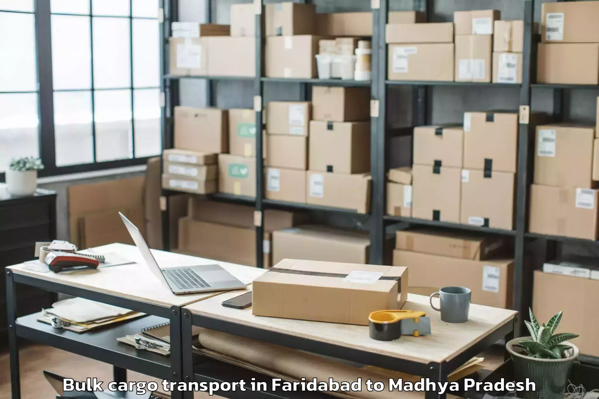 Trusted Faridabad to Chhatarpur Bulk Cargo Transport